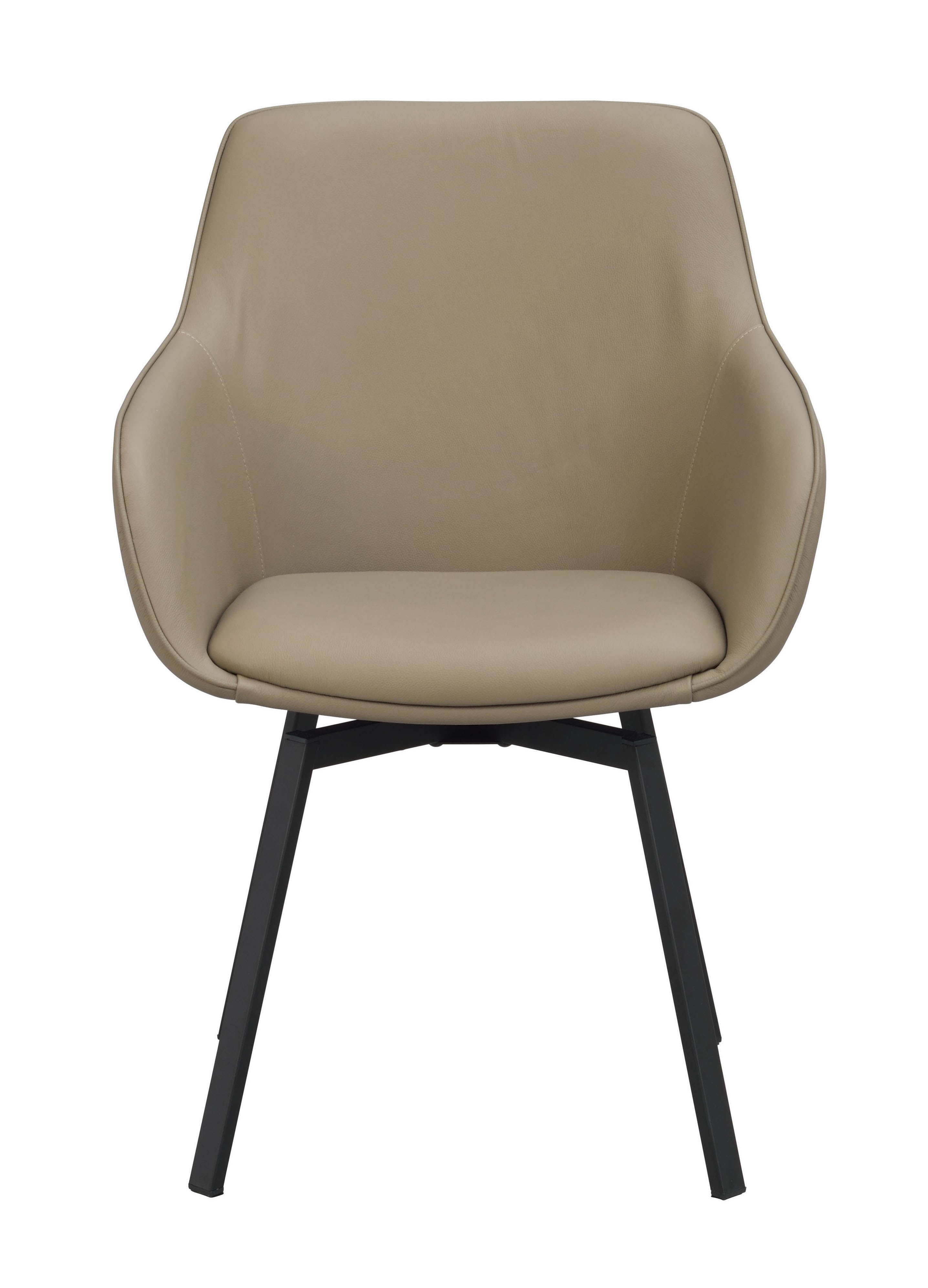 Alison armchair, Swivel, Beige/black | Rowico Home