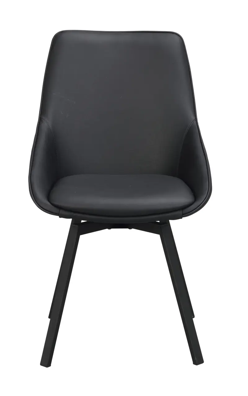 118133 b sb a Alison swivel chair black leather black.