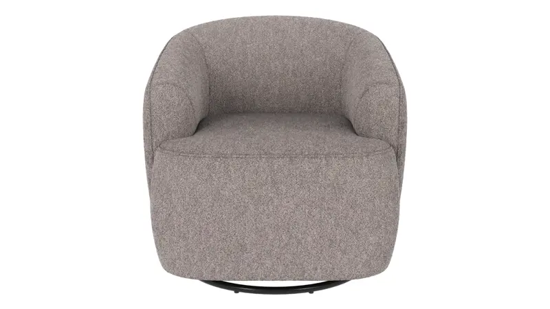 125501 b sb A Dermot lounge chair swivel+swing grey fabric Alice #149 (c4).