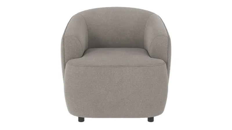 125482 b sb A Dermot lounge chair light grey fabric Rita #167 (c2).