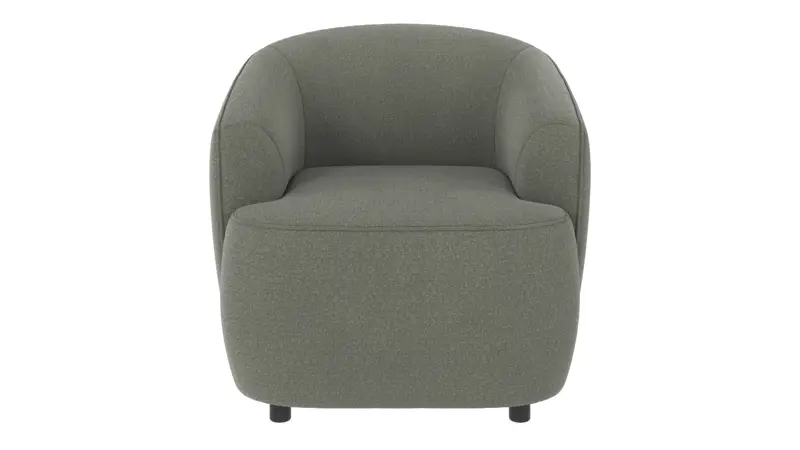 125480 b sb A Dermot lounge chair green fabric Rita #158 (c2).