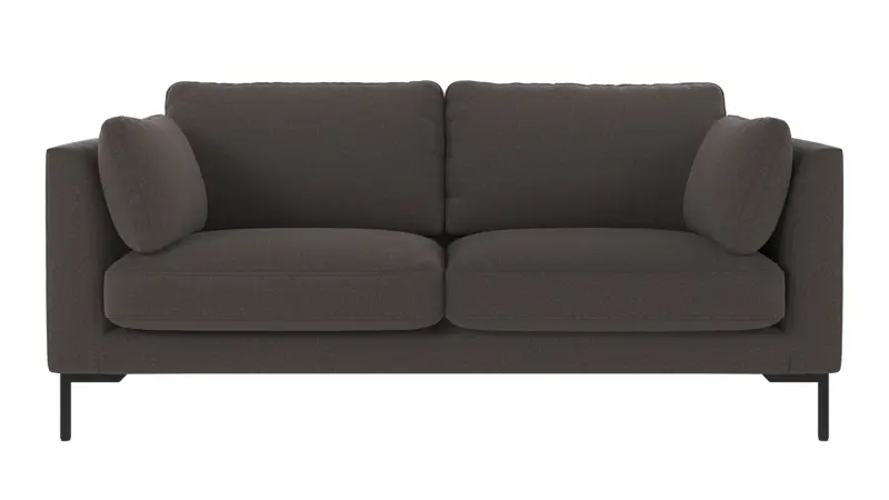 129161 b sb A Corwin sofa 2,5-seater dark grey fabric Rita #68 (c2).