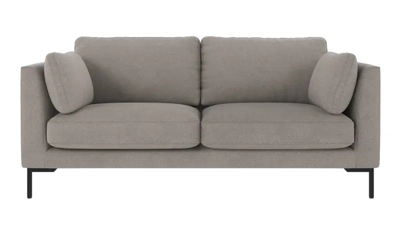 129211 b sb A Corwin sofa 2,5-seater light grey fabric Rita #167 (c2).