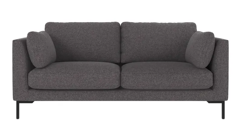 129231 b sb A Corwin sofa 2,5-seater dark grey fabric Brenda #18 (c1).