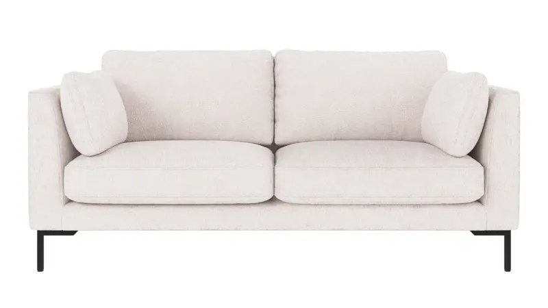 129421 b sb A Corwin sofa 2,5-seater white fabric Greg #1 (c2).