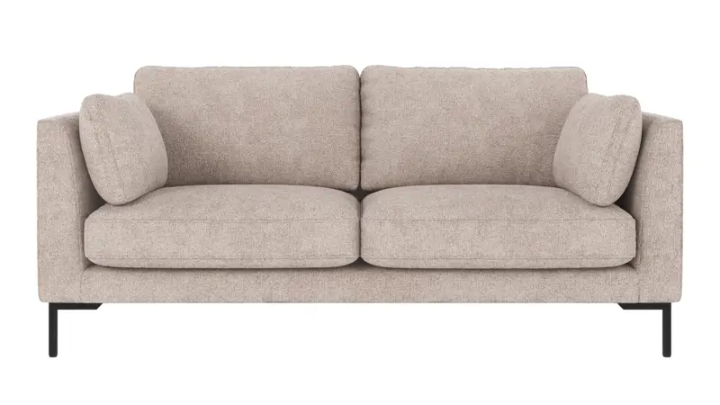 129451 b sb A Corwin sofa 2,5-seater light grey fabric Greg #17 (c2).