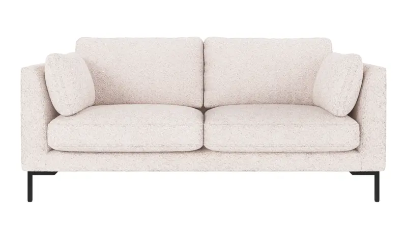 129531 b sb A Corwin sofa 2,5-seater white fabric Anna #1 (c3).