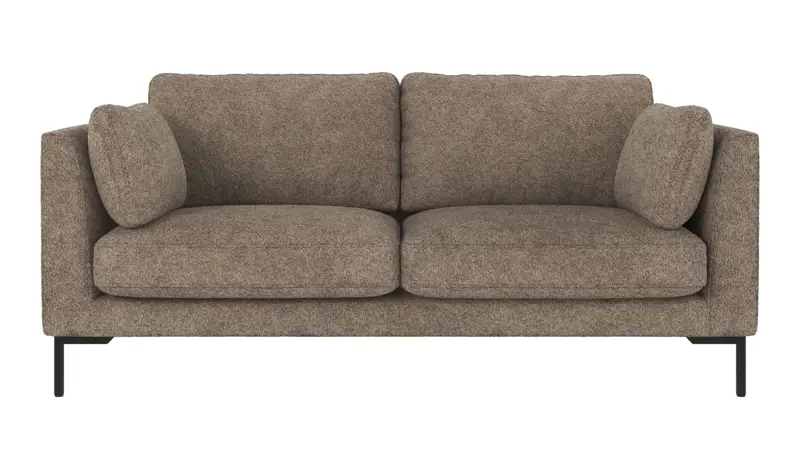 129551 b sb A Corwin sofa 2,5-seater dark beige fabric Anna #6 (c3).