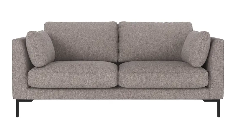 129611 b sb A Corwin sofa 2,5-seater grey fabric Alice #149 (c4).