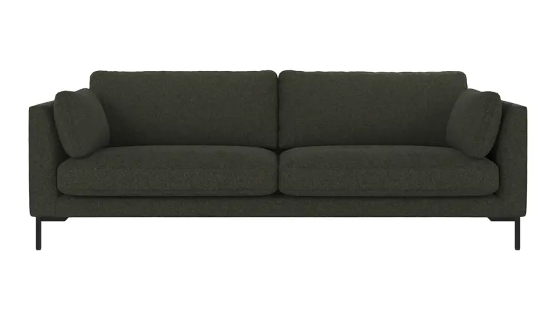 129620 b sb A Corwin sofa 3-seater green fabric Alice #162 (c4).