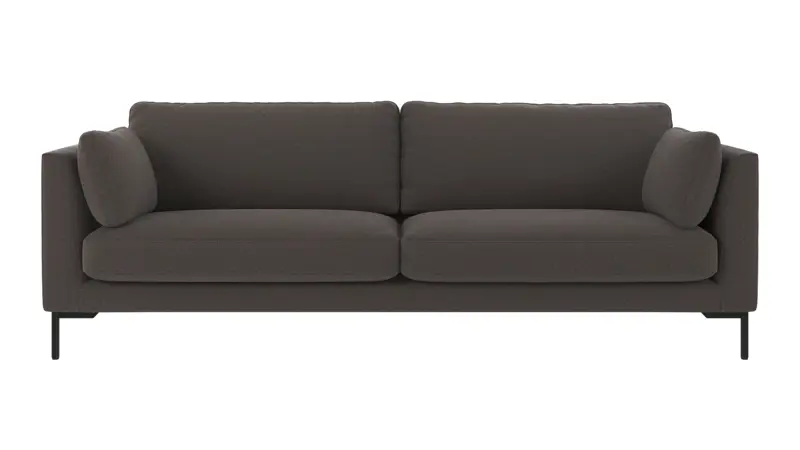 129160 b sb A Corwin sofa 3-seater dark grey fabric Rita #68 (c2).