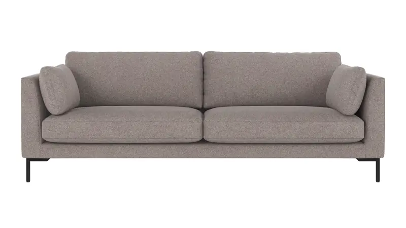129220 b sb A Corwin sofa 3-seater grey-beige fabric Brenda #7 (c1).