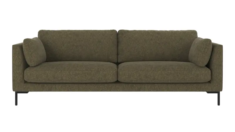 129270 b sb A Corwin sofa 3-seater green fabric Brenda #77 (c1).