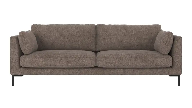 129440 b sb A Corwin sofa 3-seater dark beige fabric Greg #7 (c2).