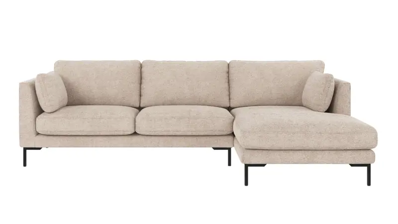 129473 b sb A Corwin sofa 3,5-seater-chaise longue R light grey fabric Robin #01 (c3).