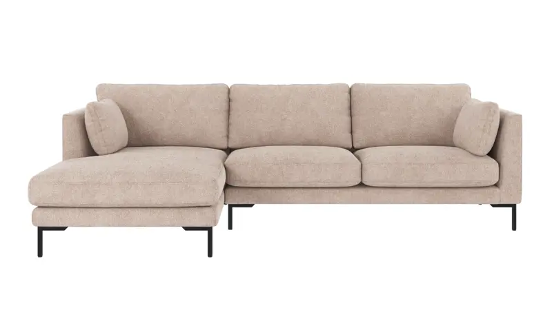 129435 b sb A Corwin sofa 3,5-seater-chaise longue L light beige fabric Greg #3 (c2).