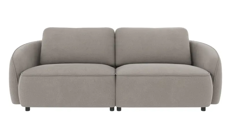 125120 b sb A Norris sofa 3-seater light grey fabric Rita #167 (c2).