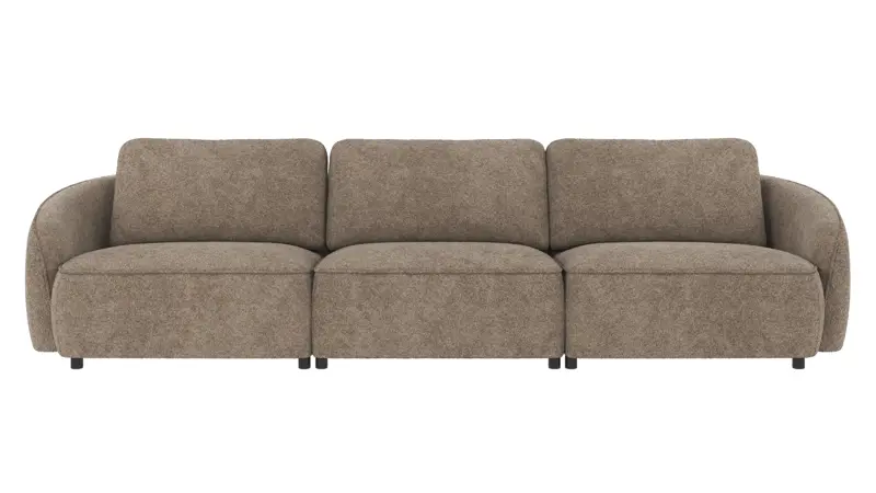 124591 b sb A Norris sofa 4-seater dark beige fabric Anna #6 (c3).
