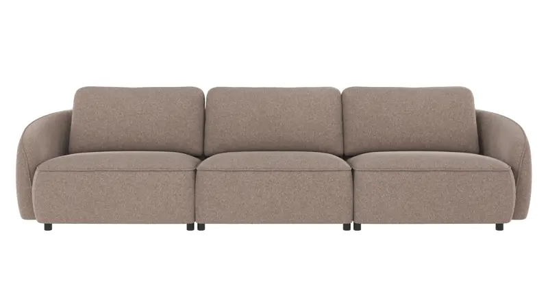 124651 b sb A Norris sofa 4-seater beige fabric Brenda #34 (c1).