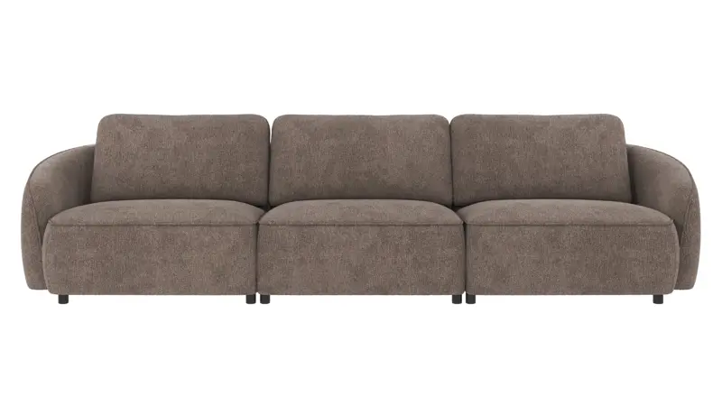 124851 b sb A Norris sofa 4-seater dark beige fabric Greg #7 (c2).