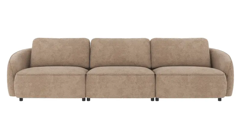 124921 b sb A Norris sofa 4-seater grey-beige fabric Robin #109 (c3).