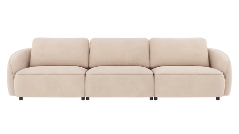125051 b sb A Norris sofa 4-seater light beige fabric Rita #1 (c2).