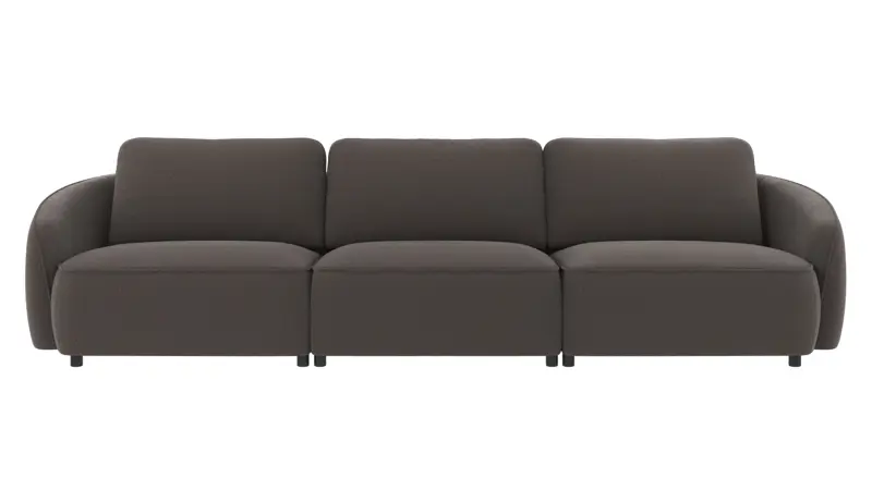 125061 b sb A Norris sofa 4-seater darkgrey fabric Rita #68 (c2).