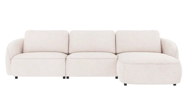 124583 b sb A Norris sofa 4-seater-chaise longue R white fabric Anna #1 (c3).