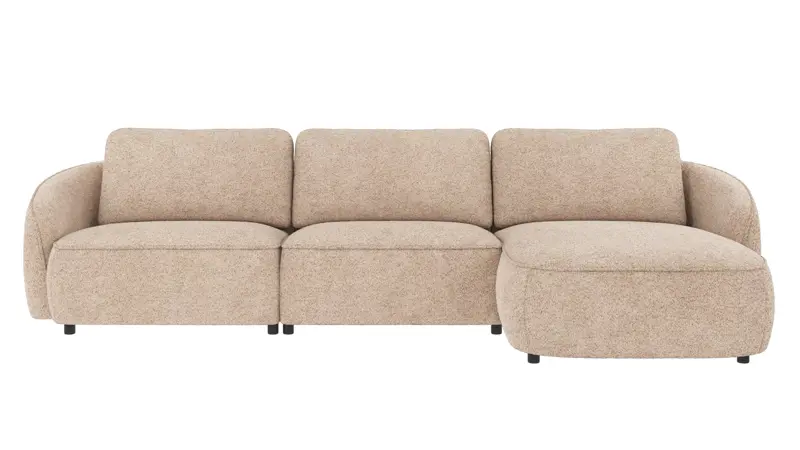 124573 b sb A Norris sofa 4-seater-chaise longue R light beige fabric Anna #2 (c3).