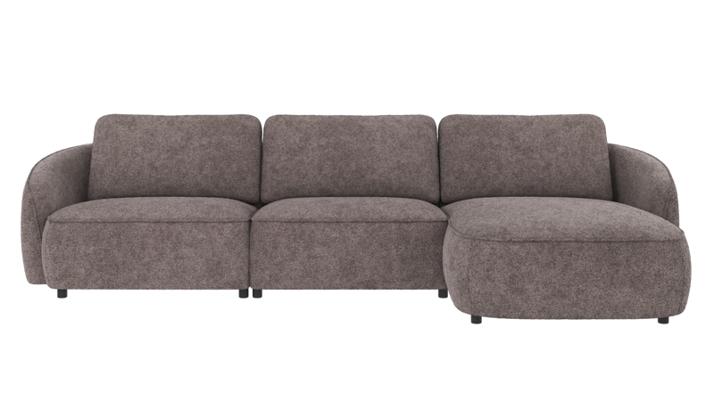 124623 b sb A Norris sofa 4-seater-chaise longue R dark grey fabric Anna #18 (c3).