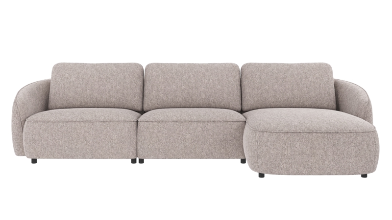 124773 b sb A Norris sofa 4-seater-chaise longue R grey fabric Max #108 (c2).
