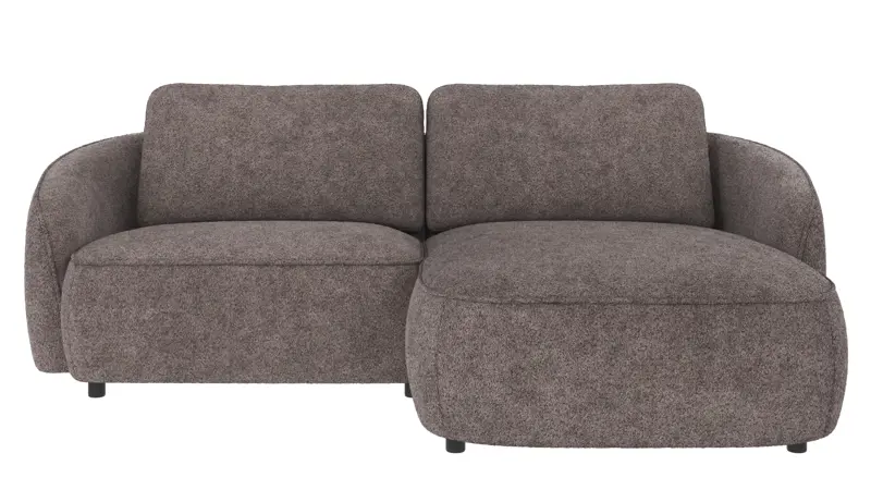 124622 b sb A Norris sofa 3-seater-chaise longue R dark grey fabric Anna #18 (c3).