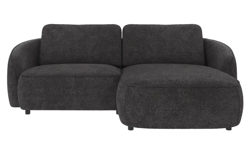 124902 b sb A Norris sofa 3-seater-chaise longue R dark grey fabric Robin #66 (c3).