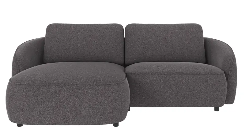 124644 b sb A Norris sofa 3-seater-chaise longue L dark grey fabric Brenda #18 (c1).
