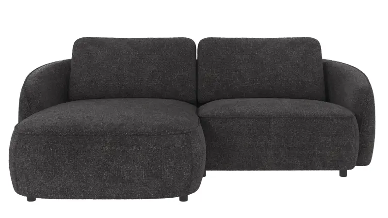 124904 b sb A Norris sofa 3-seater-chaise longue L dark grey fabric Robin #66 (c3).