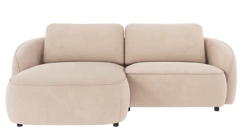 125054 b sb A Norris sofa 3-seater-chaise longue L light beige fabric Rita #1 (c2).