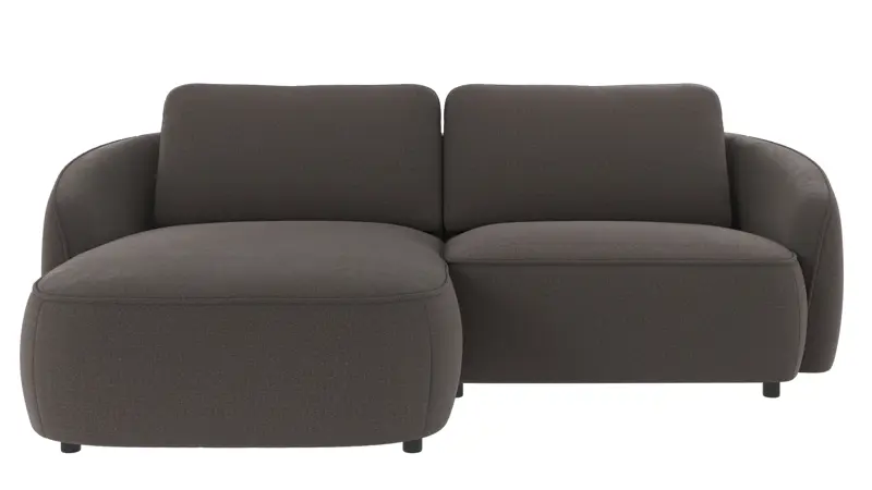 125064 b sb A Norris sofa 3-seater-chaise longue L darkgrey fabric Rita #68 (c2).