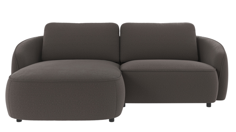 125064 b sb A Norris sofa 3-seater-chaise longue L darkgrey fabric Rita #68 (c2).