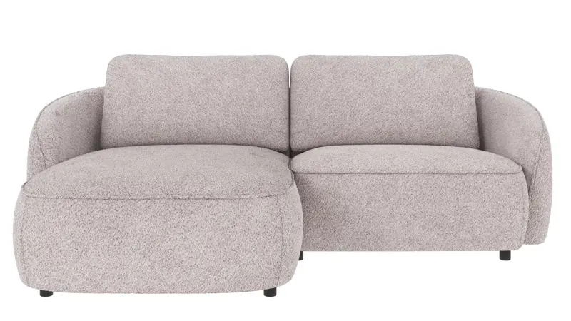 124614 b sb A Norris sofa 3-seater-chaise longue L light grey fabric Anna #15 (c3).