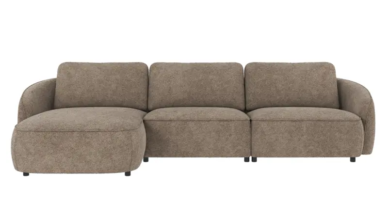 124595 b sb A Norris sofa 4-seater-chaise longue L dark beige fabric Anna #6 (c3).