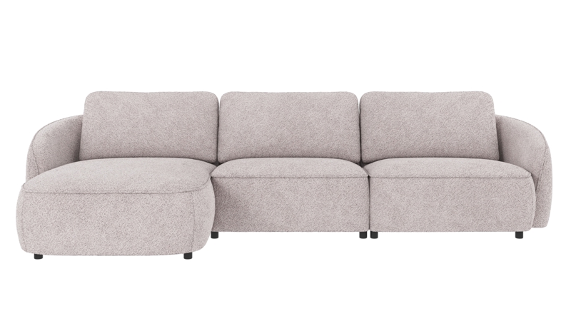 124615 b sb A Norris sofa 4-seater-chaise longue L light grey fabric Anna #15 (c3).