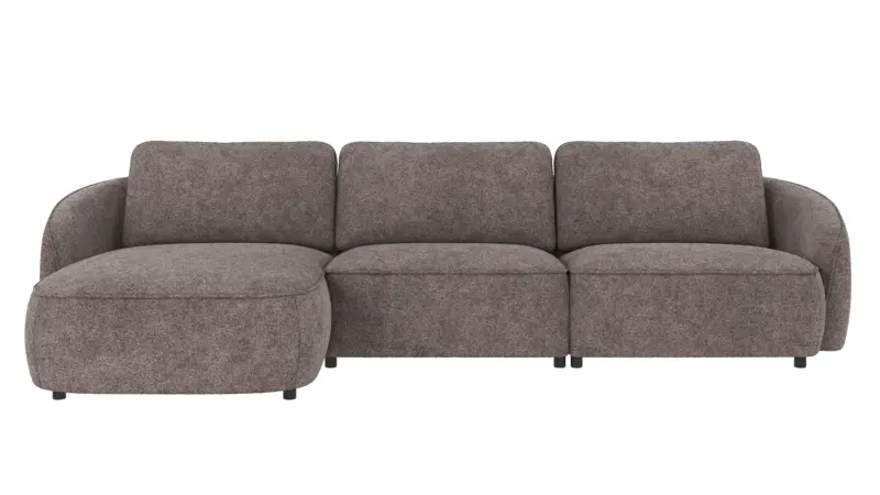 124625 b sb A Norris sofa 4-seater-chaise longue L dark grey fabric Anna #18 (c3).