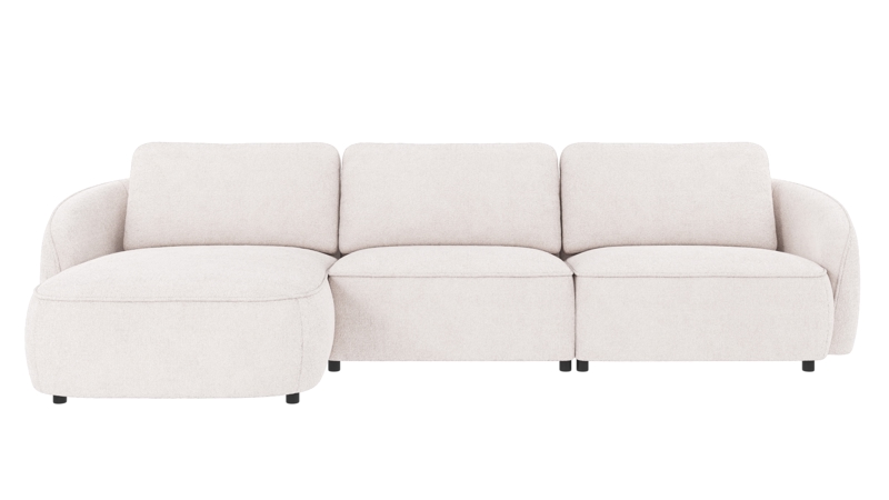 124835 b sb A Norris sofa 4-seater-chaise longue L white fabric Greg #1 (c2).