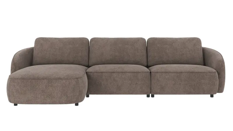 124855 b sb A Norris sofa 4-seater-chaise longue L dark beige fabric Greg #7 (c2).
