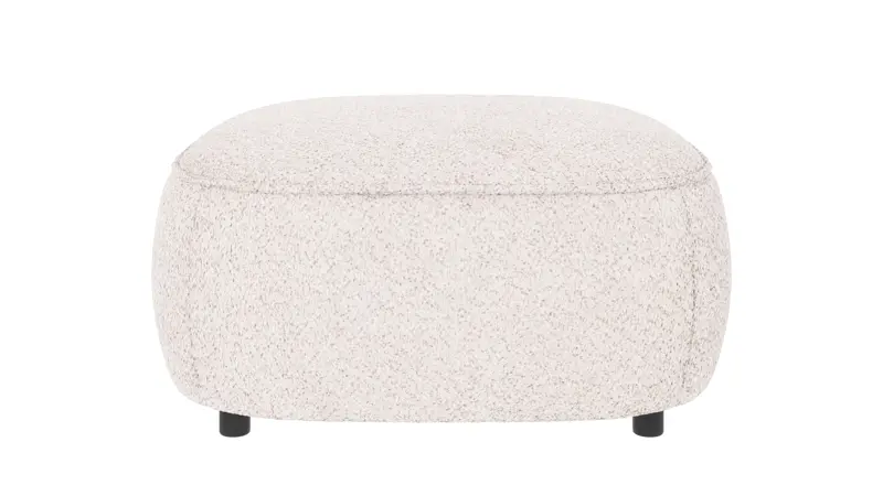 124586 b sb A Norris footstool white fabric Anna #1 (c3).