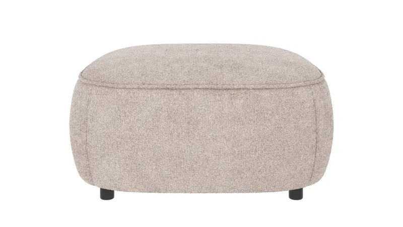124866 b sb A Norris footstool light grey fabric Greg #17 (c2).