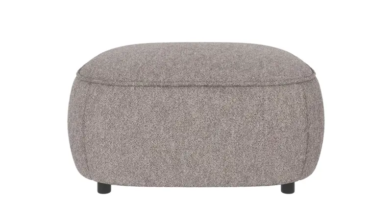 124966 b sb A Norris footstool grey fabric Alice #149 (c4).
