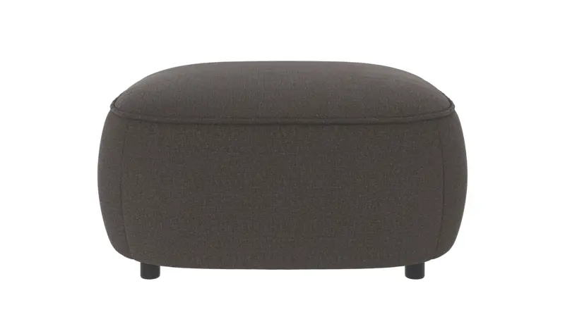 125066 b sb A Norris footstool darkgrey fabric Rita #68 (c2).