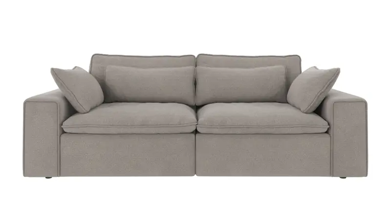 122947 b sb A Rawlins sofa 3-seater light grey fabric Rita #167 (c2).