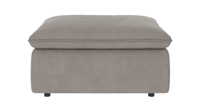 122763 b sb A Rawlins foot stool light grey fabric Rita #167 (c2).